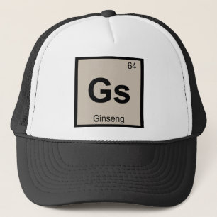 Boné Símbolo da Tabela Periódica de Química Gs - Ginsen