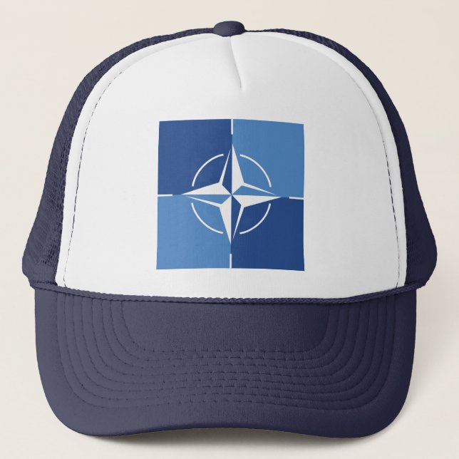 Boné Símbolo de bandeira da NATO ONAT Organização do Tr (Frente)