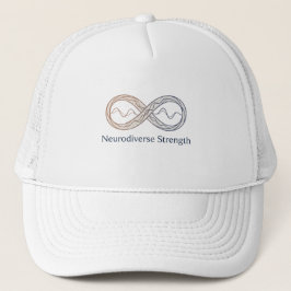 Boné Símbolo de Força Neurodiversa Infinito Minimalista