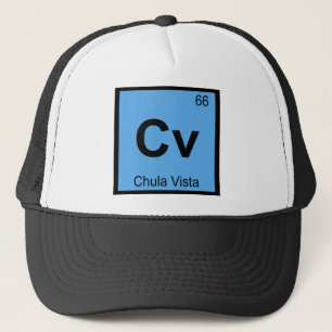 Boné Símbolo Químico de Cv - Chula Vista Califórnia