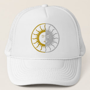 Boné Símbolo SUN & MOON - prata dourada