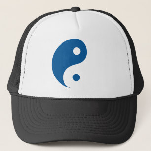 Boné Símbolo Taoísta do Yin Yang Azul