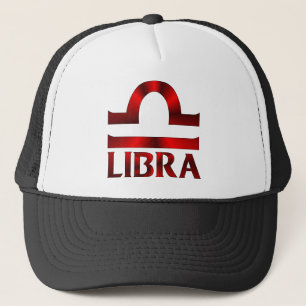 Boné Símbolo vermelho do horóscopo do Libra