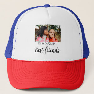 Boné simple minimal best friends name add photo text le