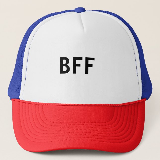 Boné Simple minimal BFF best friends family custom name (Frente)