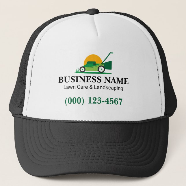 Boné Simples área de atendimento e paisagismo verde (Frente)