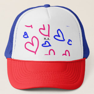 Boné SIMPLES MINIMAL.CUTIE ADICIONAR NOME BEBÊ coração 