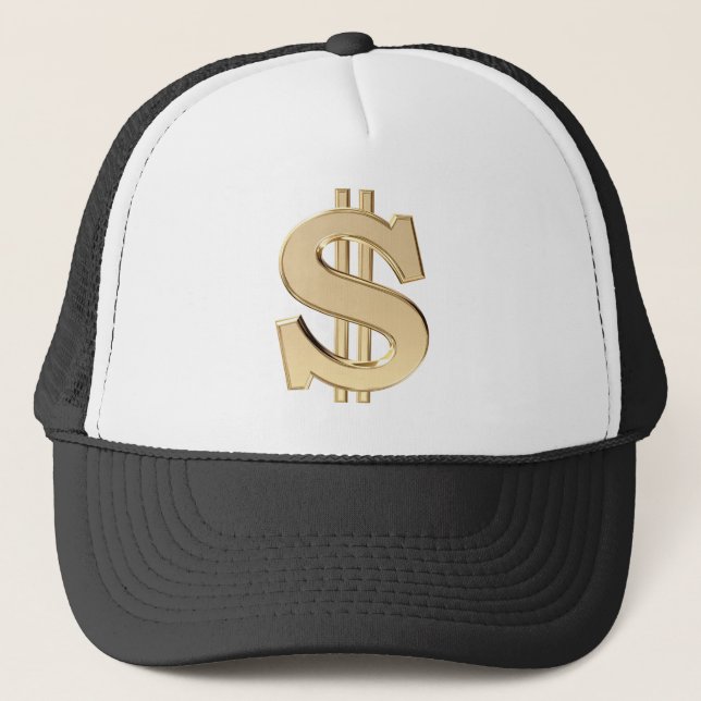 Boné sinal de dólar 3D (Frente)