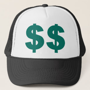 Boné Sinal de dólar dobro