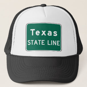 Boné Sinal de Estrada do Texas State Line
