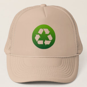 Boné Sinal de grande Reciclagem verde