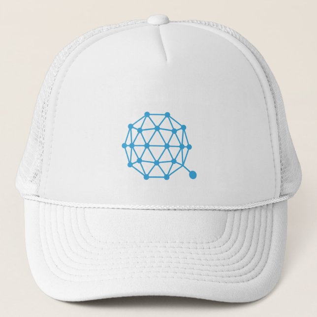 Boné Sinal de moeda de criptomoeda Qtum legal (Frente)