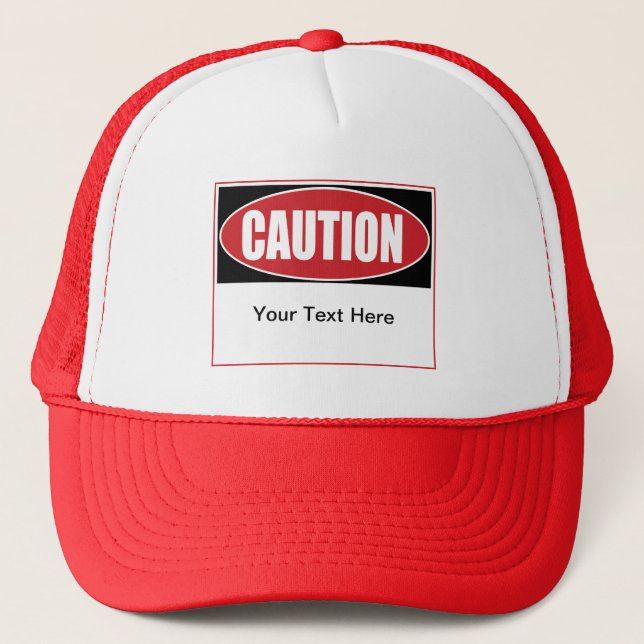 Boné Sinal de precaução personalizável (Frente)