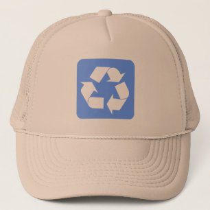 Boné Sinal de Reciclagem - Azul-bebê