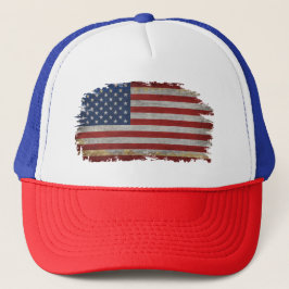 Boné SINALIZADOR AMERICANO PATRIÓTICO DISTRESSADO T-Shi