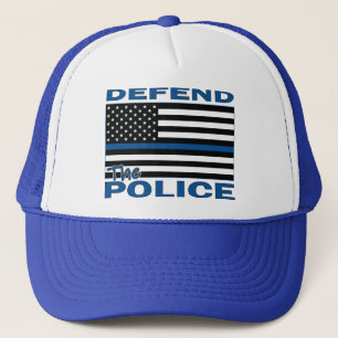 Boné Sinalizador de Linha Azul-POLICIAL DEFEND
