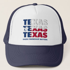 Boné SINALIZADOR DE TEXAS Personalizado Patriótico