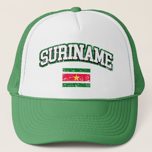 Boné Sinalizador de Vintage do Suriname (Frente)