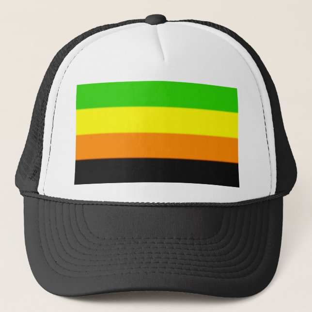 Boné Sinalizador do Orgulho Aromântico de Queda (Frente)