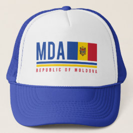 Boné Sinalizador Moldávia e Design de Código ISO