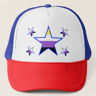 Boné Sinalizador não binário Stars Trucker Hat