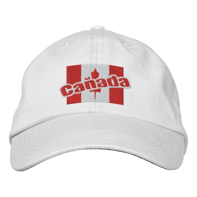 Boné Sinalizador Patriótico E Texto Do Canadá (Frente)