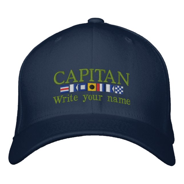 Boné Sinalizadores náuticos Personalizados do Capitã Es (Frente)