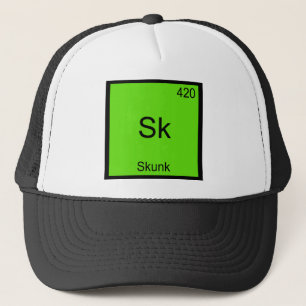 Boné Sk - Skunk Camiseta Engraçada Símbolo Elemento Quí