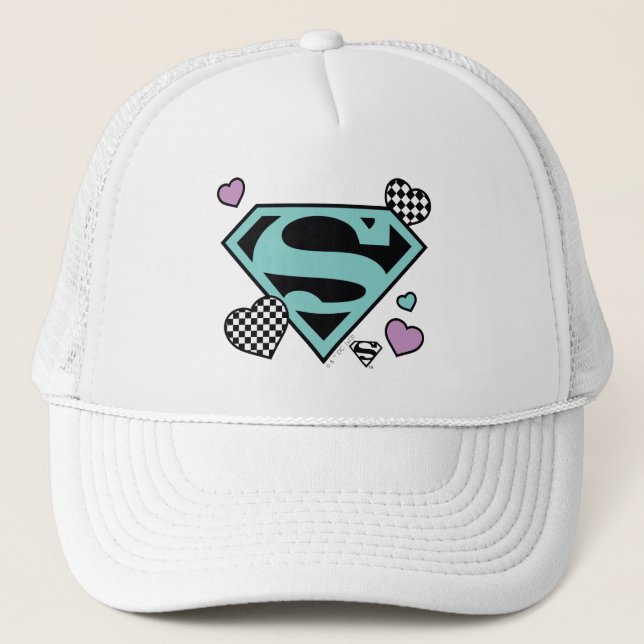 Boné Skater Girl Supergirl Hearts-Shield (Frente)