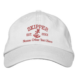 Boné Skipper com Âncora Personalizada