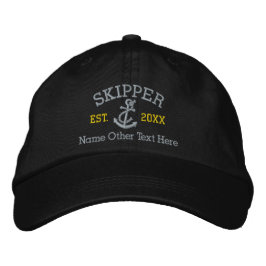 Boné Skipper com Âncora Personalizada