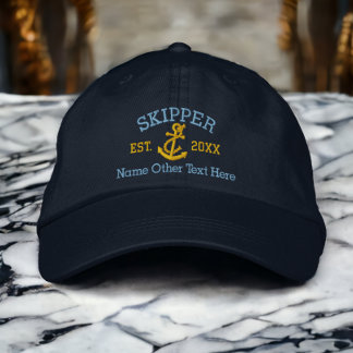 Boné Skipper com Âncora Personalizada