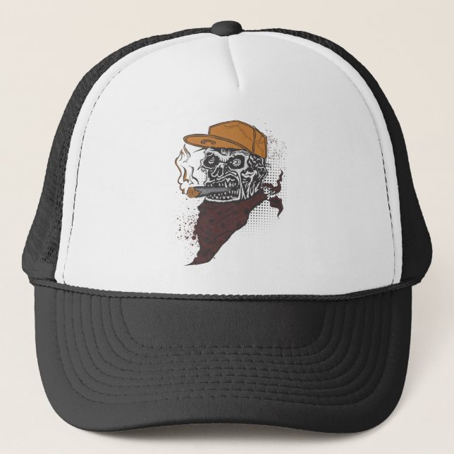 Boné Skull Smoking (Frente)