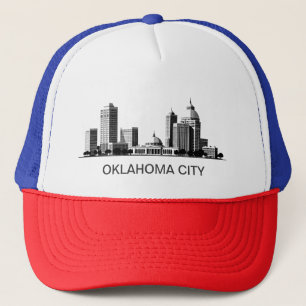 Boné Skyline Estilizado na Cidade de Oklahoma Moderna