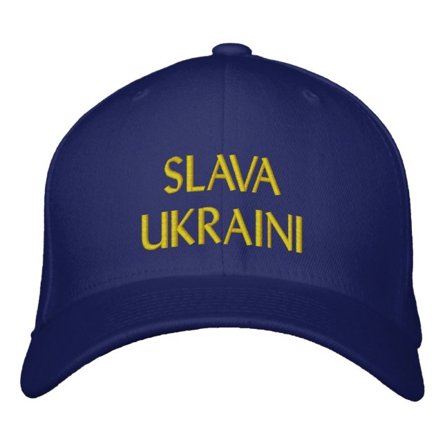 Boné SLAVA UKRAINI "Glory to Ucrânia" Blue and Yellow (Frente)