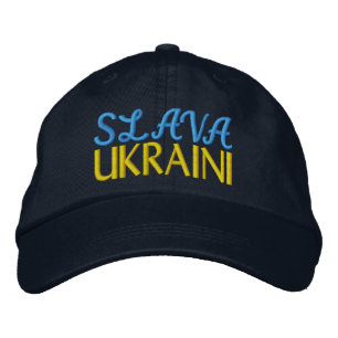 Boné SLAVA UKRAINI "Glory to Ucrânia" Marinho amarelo a