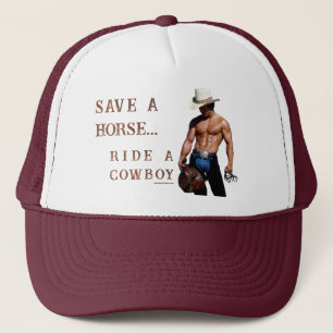 Boné SlipperyJoe's Salve a cavalo Ride A Cowboy hat mus