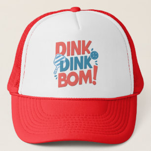 Boné Slogan Dink Boom Engraçado Pickleball