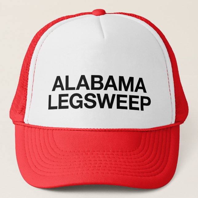 Boné Slogan divertido ALABAMA LEGSWEEP chapéu de caminh (Frente)