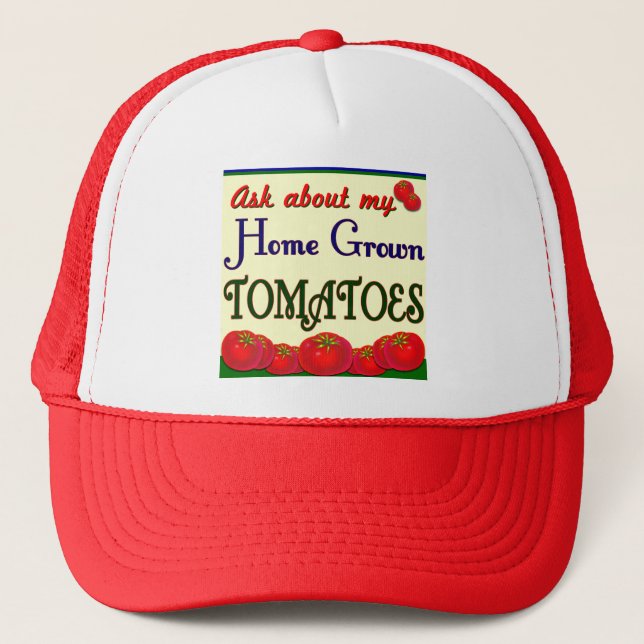 Boné Slogan do Jardim do Tomato Homegrown (Frente)