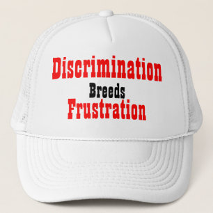 Boné slogans anti-discriminação