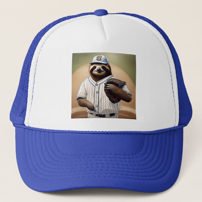 Boné "Slugger Sloth: Devagar e Estável na Placa" (Frente)