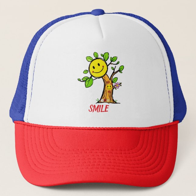 Boné "Smile Tree" - Víblias Positivas (Frente)