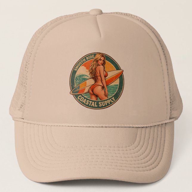 Boné Smooth Ride Coastal Supply | Gráfico de Pin-up de  (Frente)