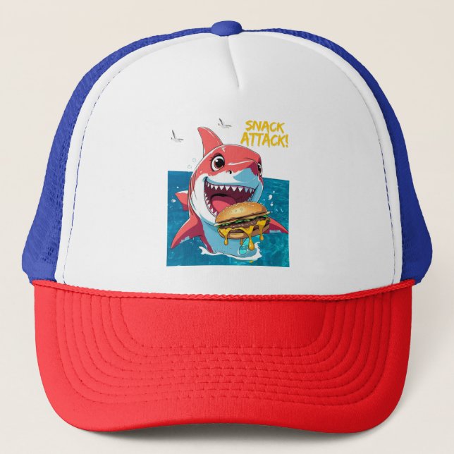 Boné Snack Attack Shark – Summer Hat (Frente)