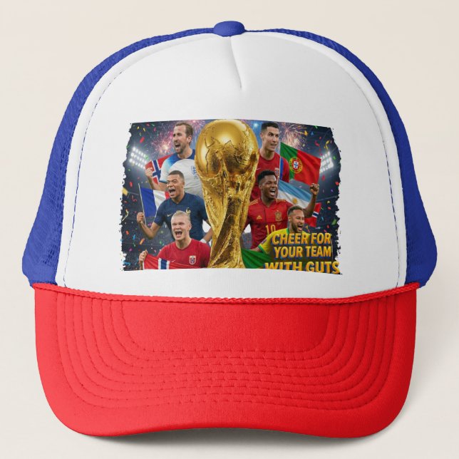 Boné Snapback Premium Estrelas Globais da Copa do  (Frente)