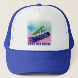 Boné Snowboard rezando mantis rezando por inseto de nev