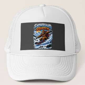 Boné Snowboard Squatch – Divertido Bigfoot andando de s