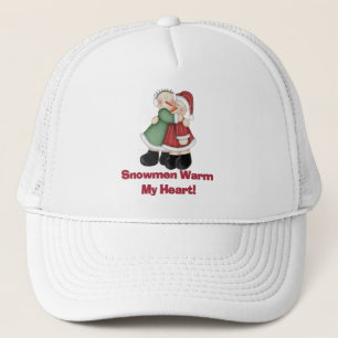 Boné Snowmen Aquece Minhas camisetas e presentes