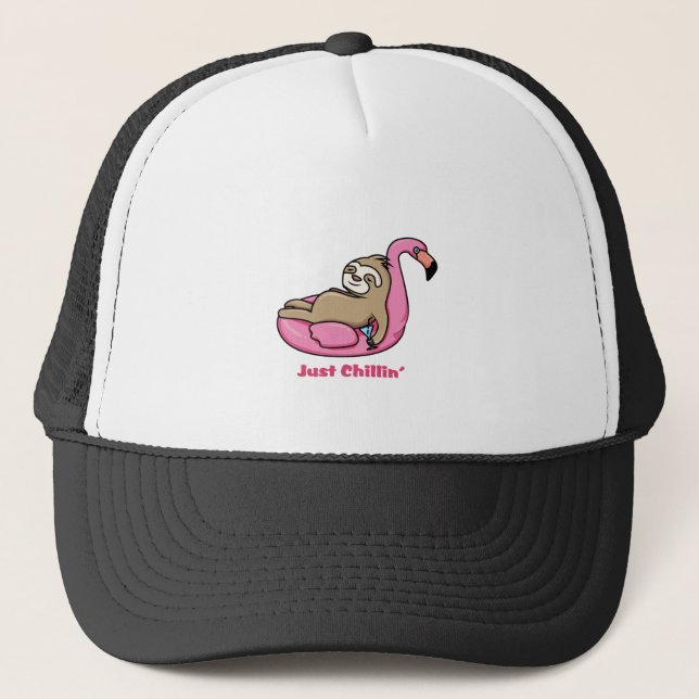 Boné SÓ FILHO - Lpreguiçoso e rosa Flamingo (Frente)